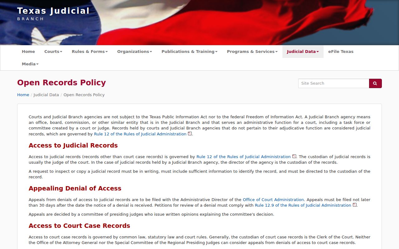 Leon County arrest warrant record access under Texas judicial-record policy
